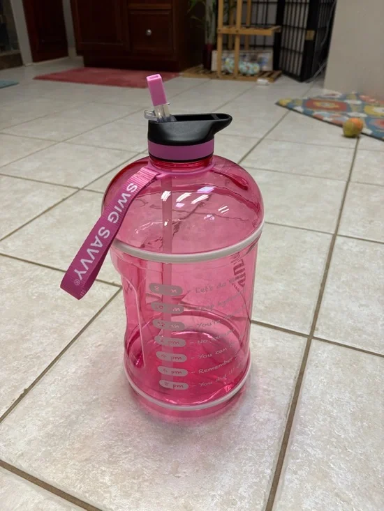 Time Water Jug Swig Savvy Pink Insulated Bottle with Sleeve
HUGE! - Picture 4 of 4